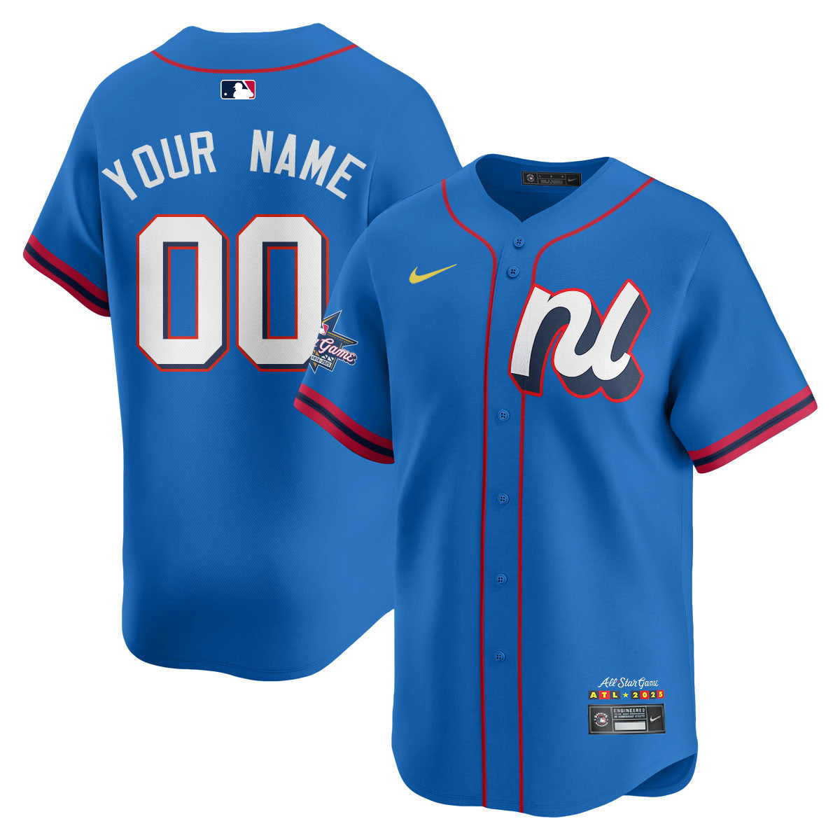 Custom National League 2025 MLB All-Star Jersey - All Stitched