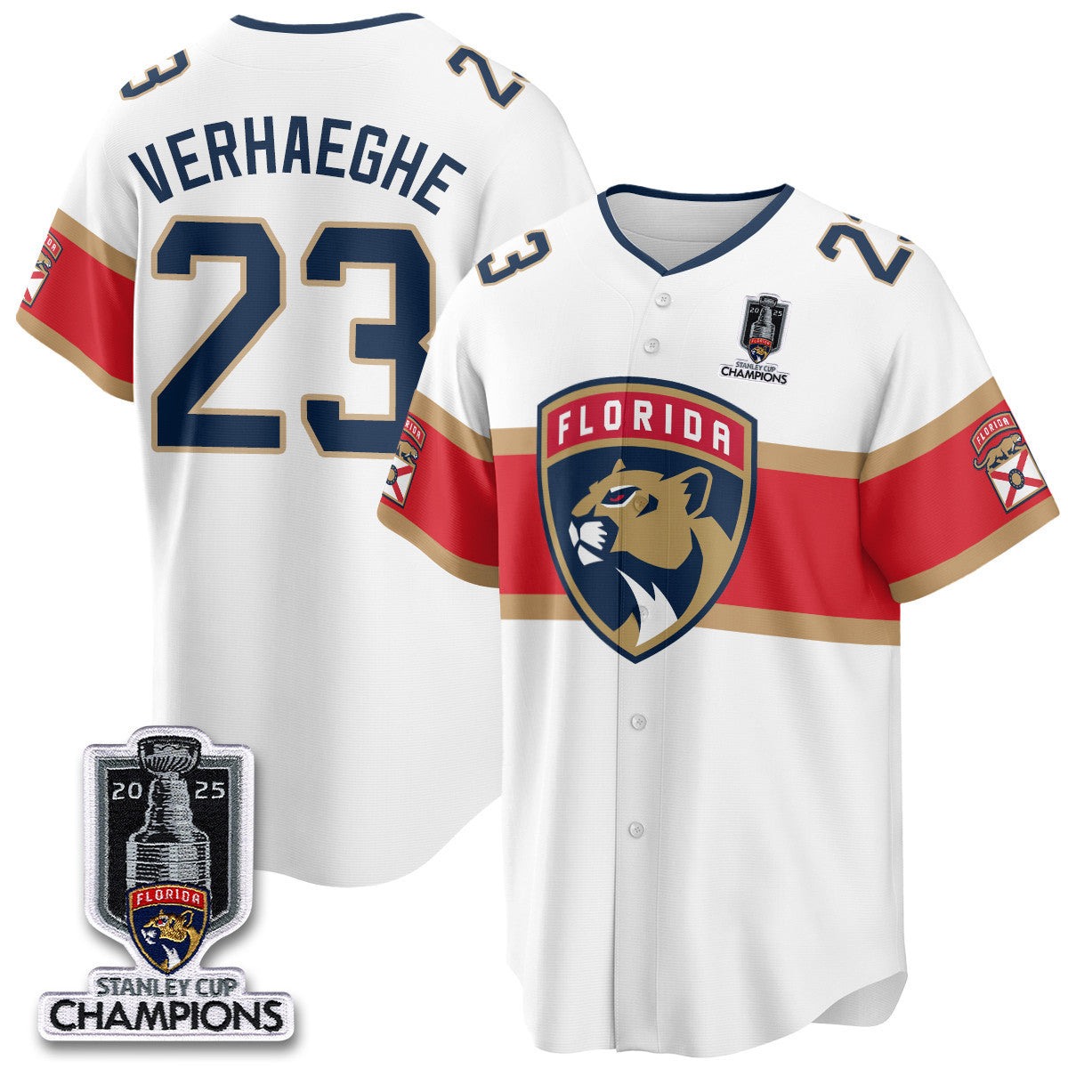 FLA 2025 Stanley Cup Champions Baseball Jersey - All Stitched