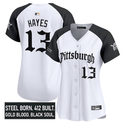 Women's Pittsburgh Pirates 'Gothic Steel City Edition' Vapor Premier Limited Jersey - All Stitched