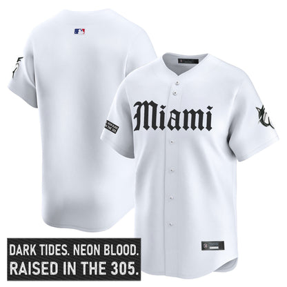 Men's Miami Marlins 'Gothic Vice Edition' Vapor Premier Limited Jersey - All Stitched