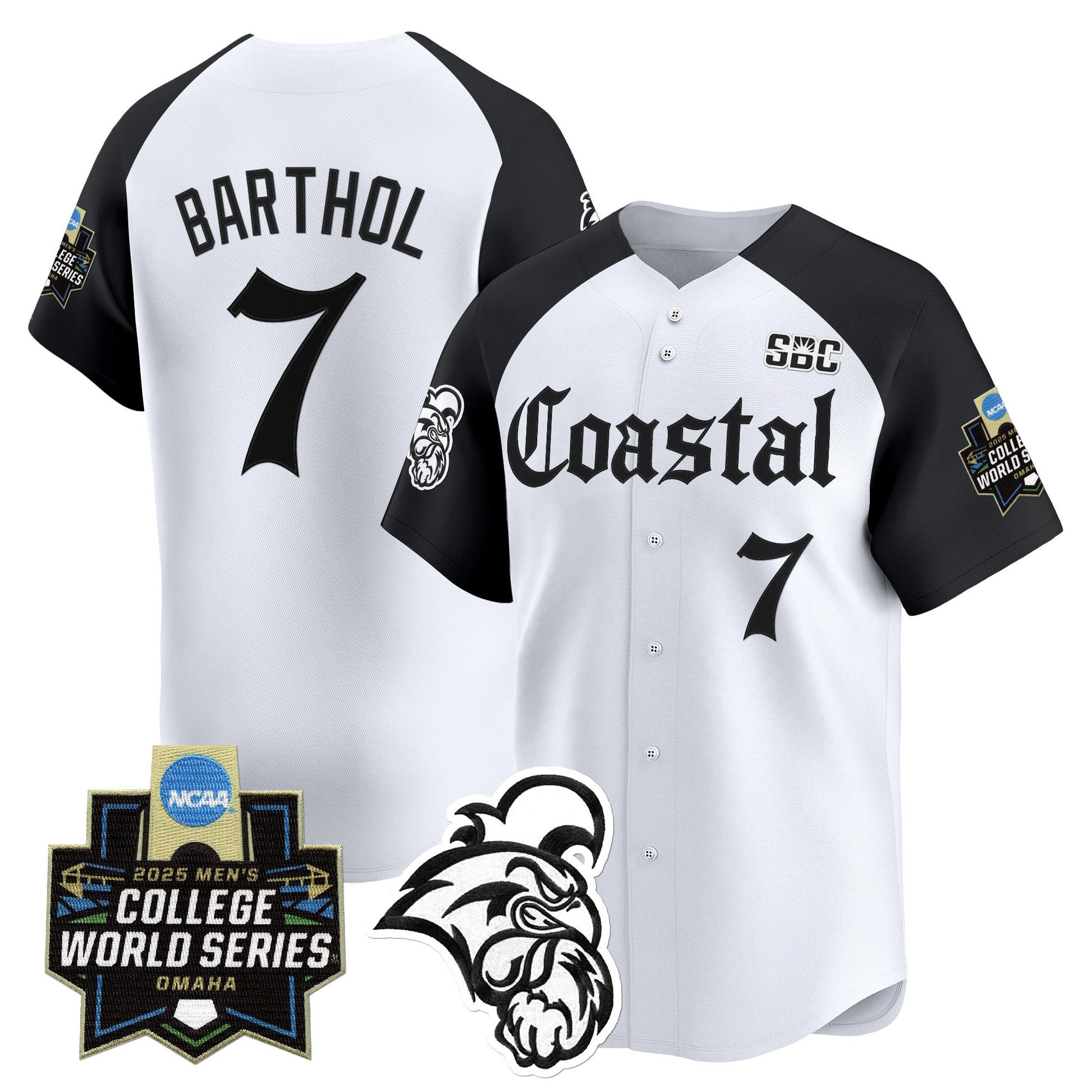 Men's Coastal Carolina Chanticleers 2025 World Series 'Gothic Coastline Edition' Vapor Premier Limited Jersey - All Stitched