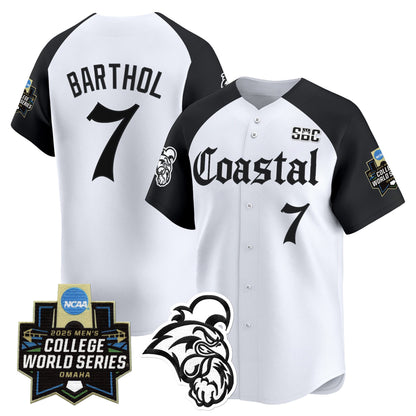 Men's Coastal Carolina Chanticleers 2025 World Series 'Gothic Coastline Edition' Vapor Premier Limited Jersey - All Stitched