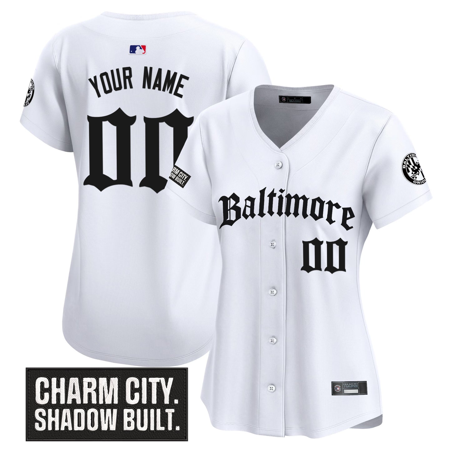 Baltimore Orioles 'Gothic Harbor Edition' Vapor Premier Limited Custom Jersey - All Stitched