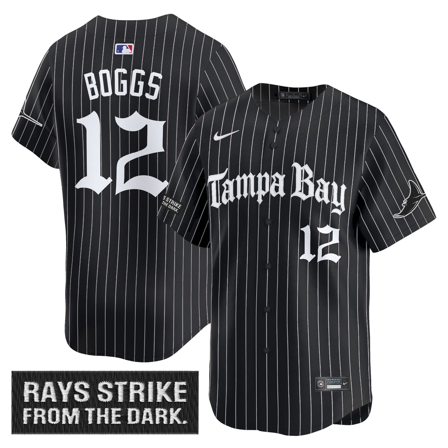 Men's Tampa Bay Rays 'Gothic Deepwater Edition' Vapor Premier Limited Jersey - All Stitched