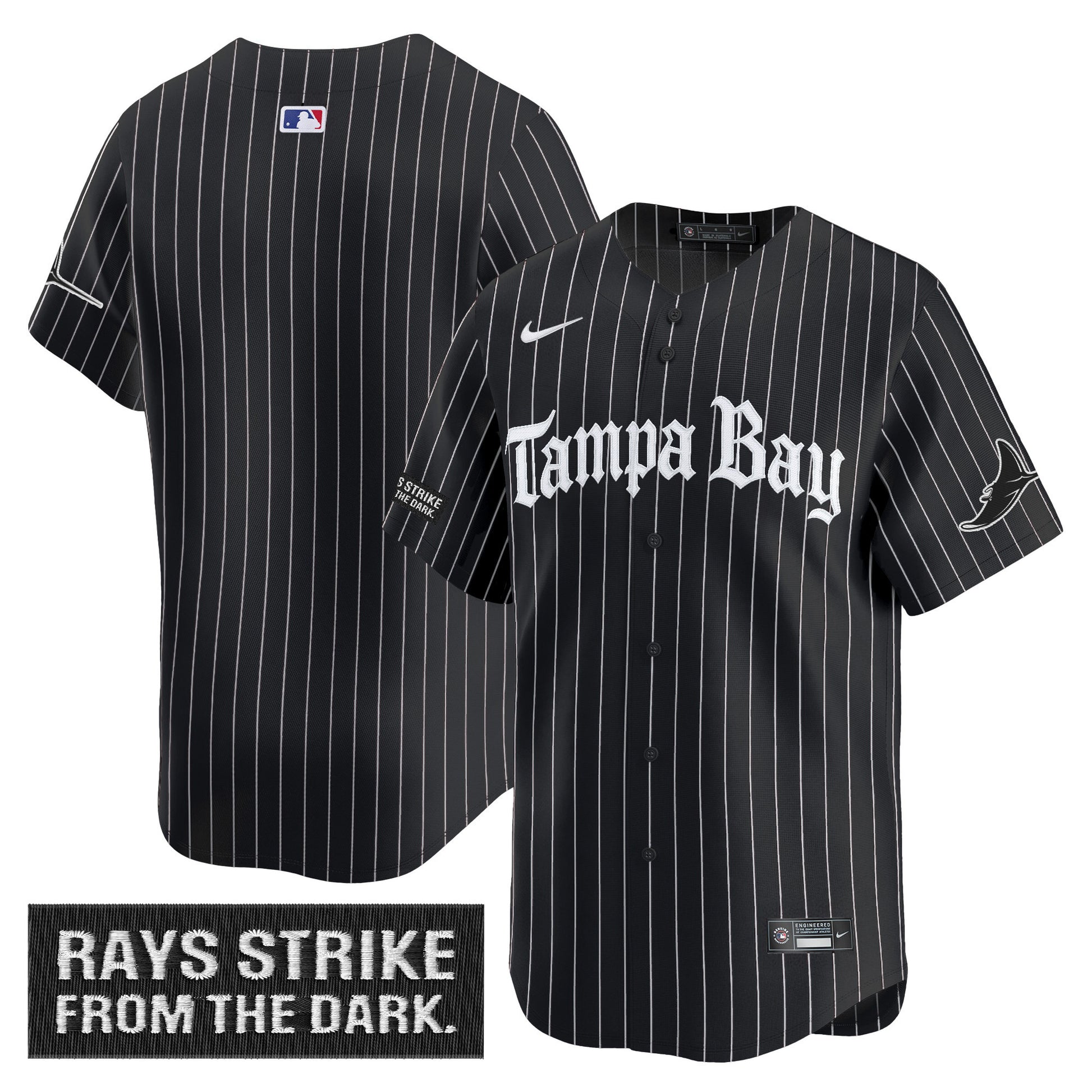 Men's Tampa Bay Rays 'Gothic Deepwater Edition' Vapor Premier Limited Jersey - All Stitched