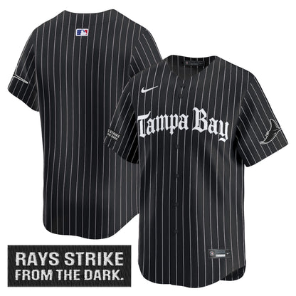 Men's Tampa Bay Rays 'Gothic Deepwater Edition' Vapor Premier Limited Jersey - All Stitched