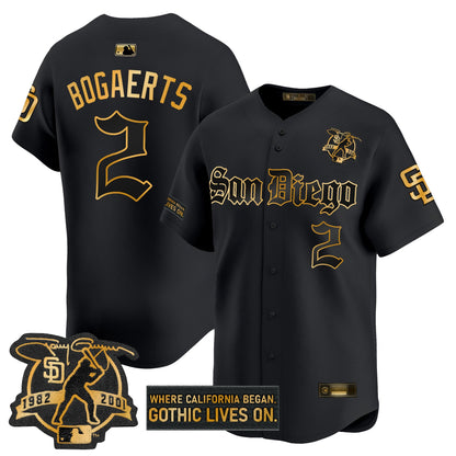SD 'Gothic Edition' Gold Vapor Premier Limited Jersey - All Stitched