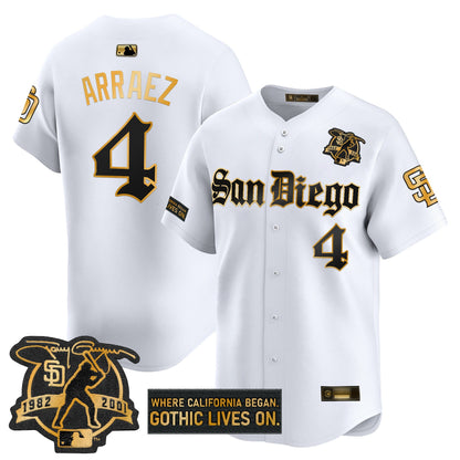 SD 'Gothic Edition' Gold Vapor Premier Limited Jersey - All Stitched