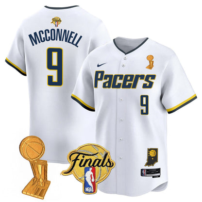 Men's Indiana Pacers Swingman Baseball Jersey - Final + Trophy Patch - All Stitched