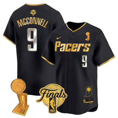 Men's Indiana Pacers Swingman Baseball Jersey - Final + Trophy Patch - All Stitched