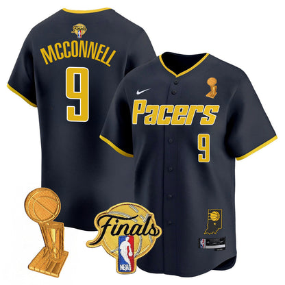 Men's Indiana Pacers Swingman Baseball Jersey - Final + Trophy Patch - All Stitched