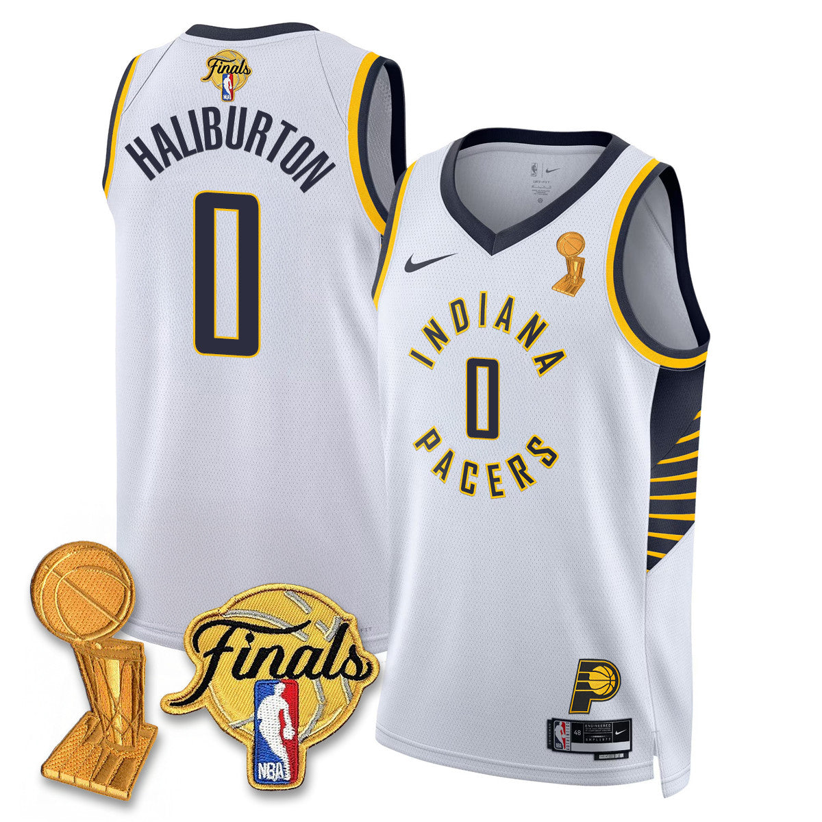 Men's Indiana Pacers Swingman Jersey - Final + Trophy Patch - All Stitched