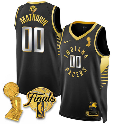 Men's Indiana Pacers Swingman Jersey - Final + Trophy Patch - All Stitched