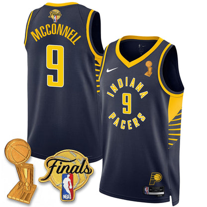 Men's Indiana Pacers Swingman Jersey - Final + Trophy Patch - All Stitched