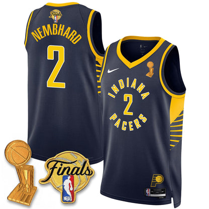 Men's Indiana Pacers Swingman Jersey - Final + Trophy Patch - All Stitched