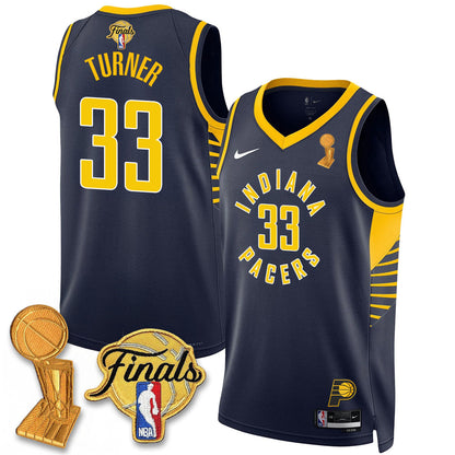 Men's Indiana Pacers Swingman Jersey - Final + Trophy Patch - All Stitched