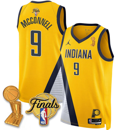 Men's Indiana Pacers Swingman Jersey - Final + Trophy Patch - All Stitched