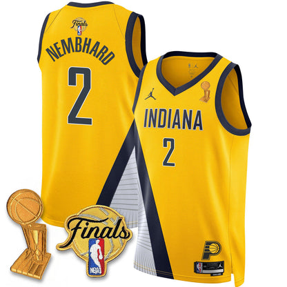 Men's Indiana Pacers Swingman Jersey - Final + Trophy Patch - All Stitched