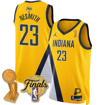 Men's Indiana Pacers Swingman Jersey - Final + Trophy Patch - All Stitched