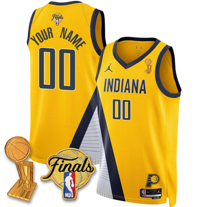 Men's Indiana Pacers Swingman Jersey - Final + Trophy Patch - All Stitched
