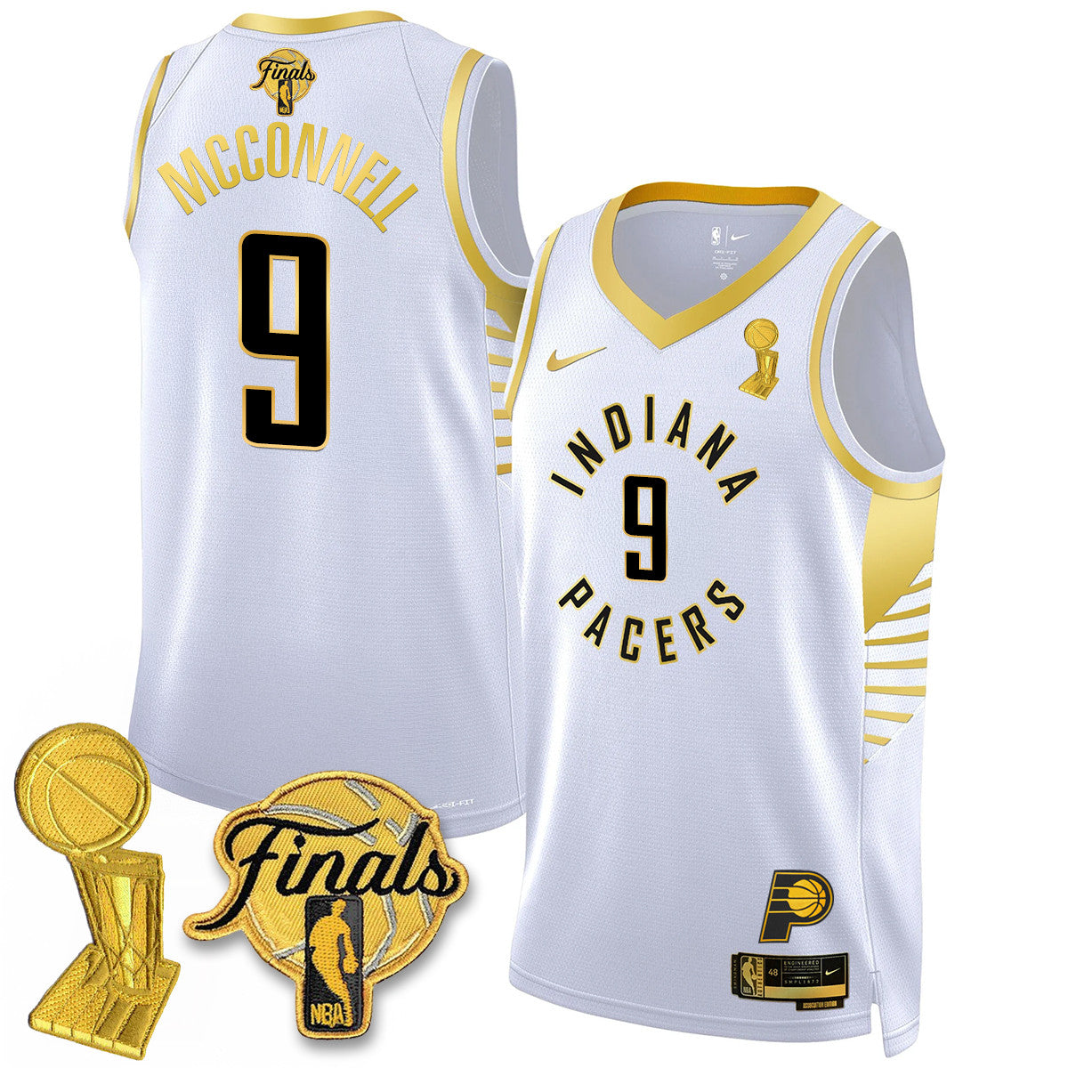 IND Swingman Jersey - Final + Trophy Patch N2 - All Stitched