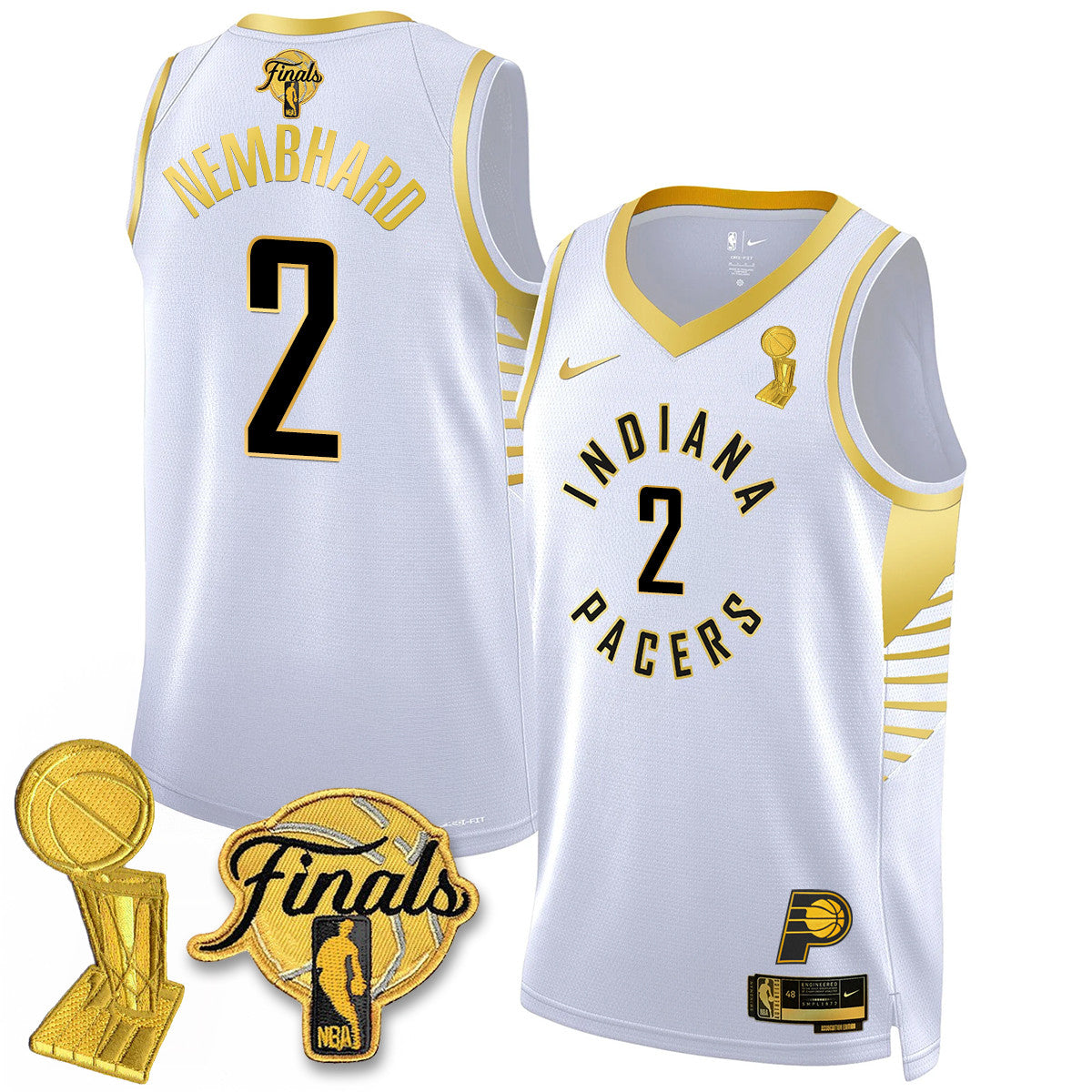 IND Swingman Jersey - Final + Trophy Patch N2 - All Stitched