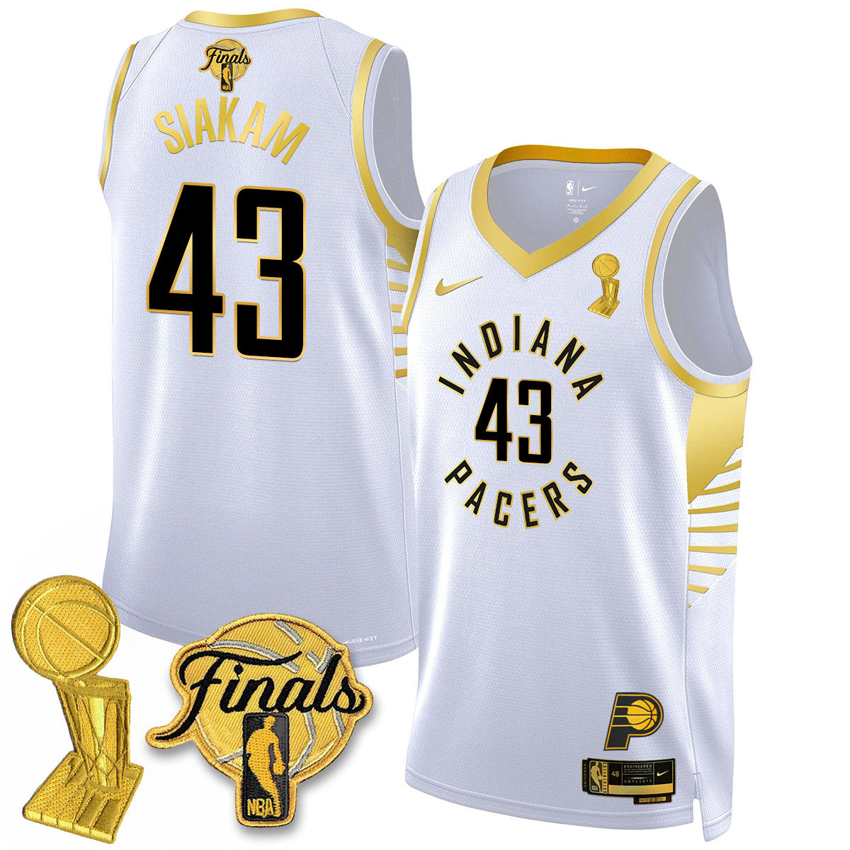 IND Swingman Jersey - Final + Trophy Patch N2 - All Stitched