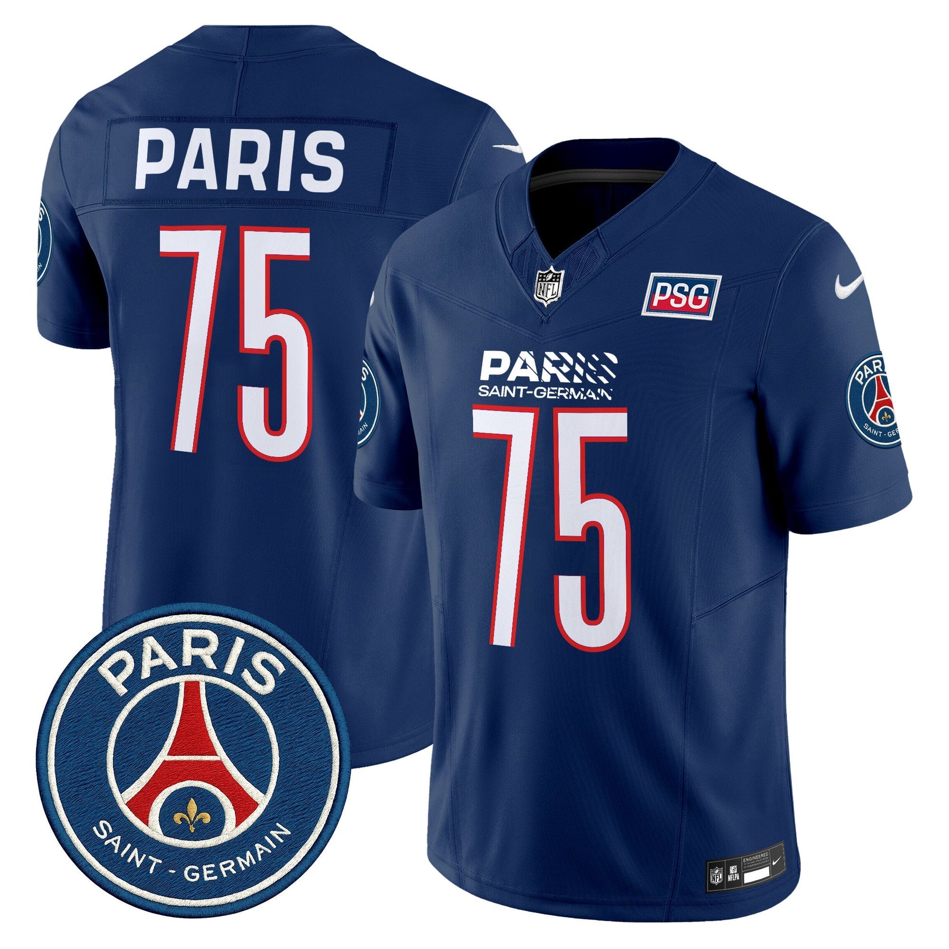 Men's Paris Saint-Germain 2025 Soccer x Football Vapor Limited Jersey - Stitched
