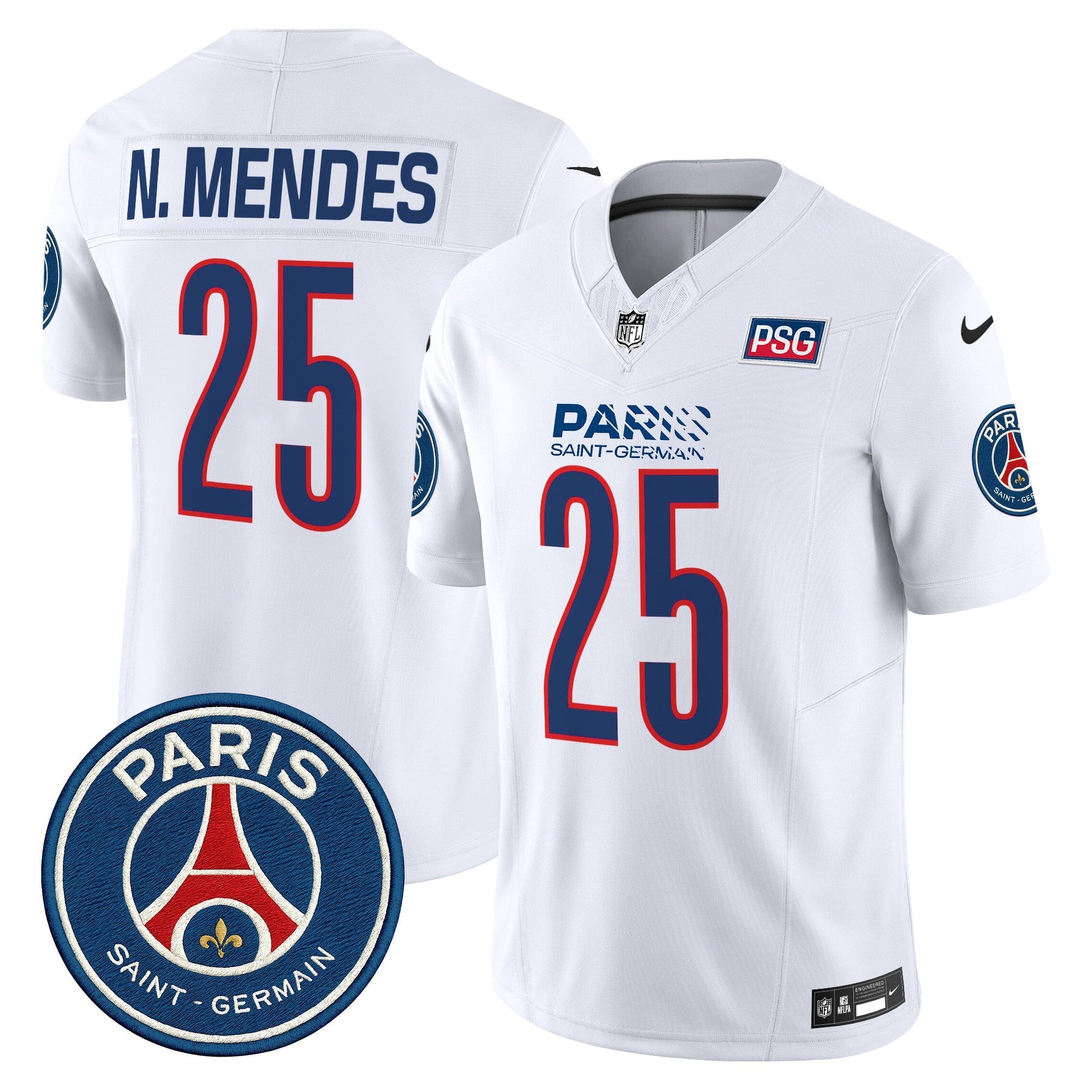 Men's Paris Saint-Germain 2025 Soccer x Football Vapor Limited Jersey - Stitched