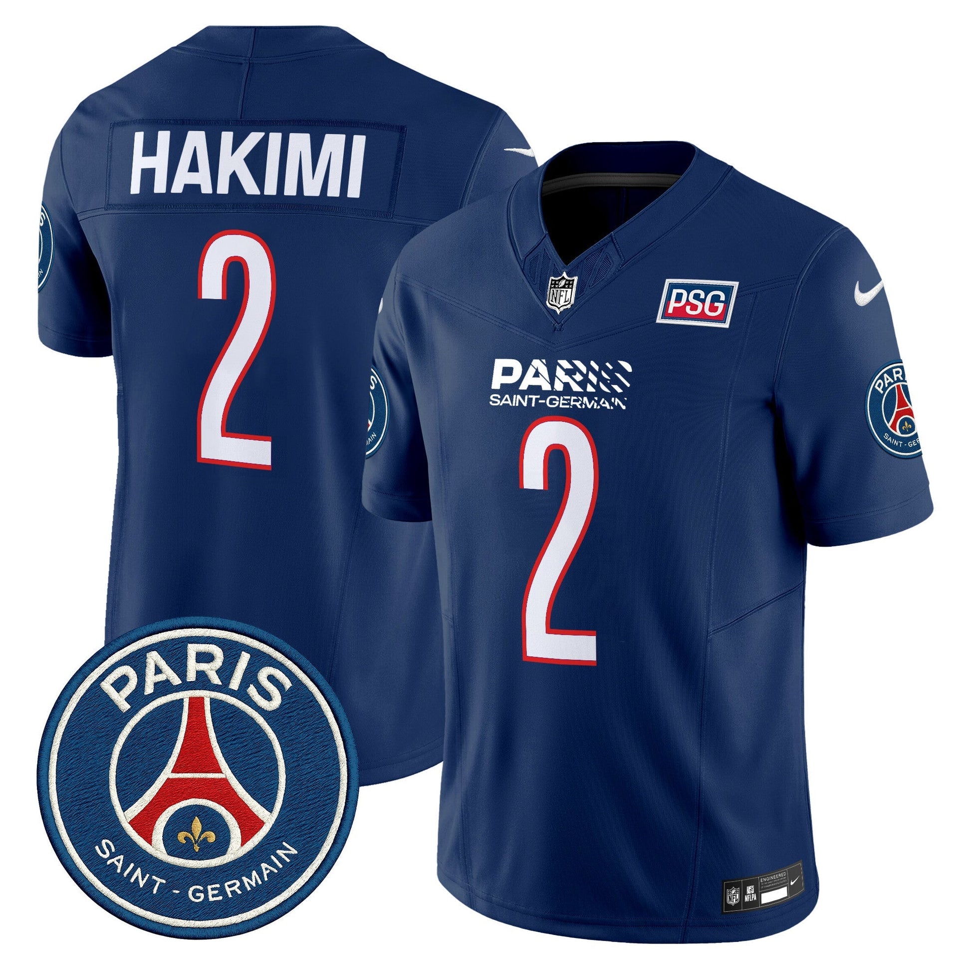 Men's Paris Saint-Germain 2025 Soccer x Football Vapor Limited Jersey - Stitched