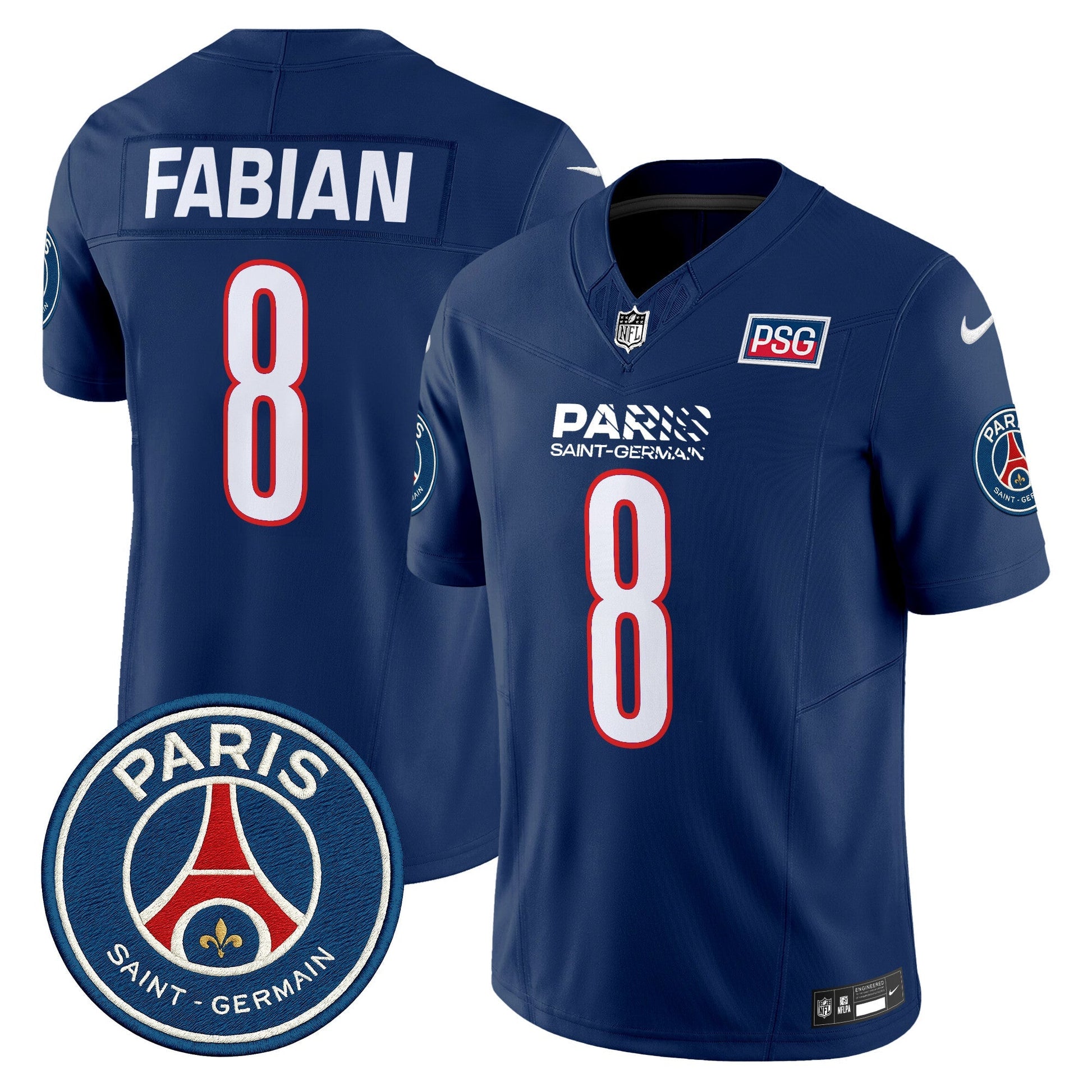 Men's Paris Saint-Germain 2025 Soccer x Football Vapor Limited Jersey - Stitched