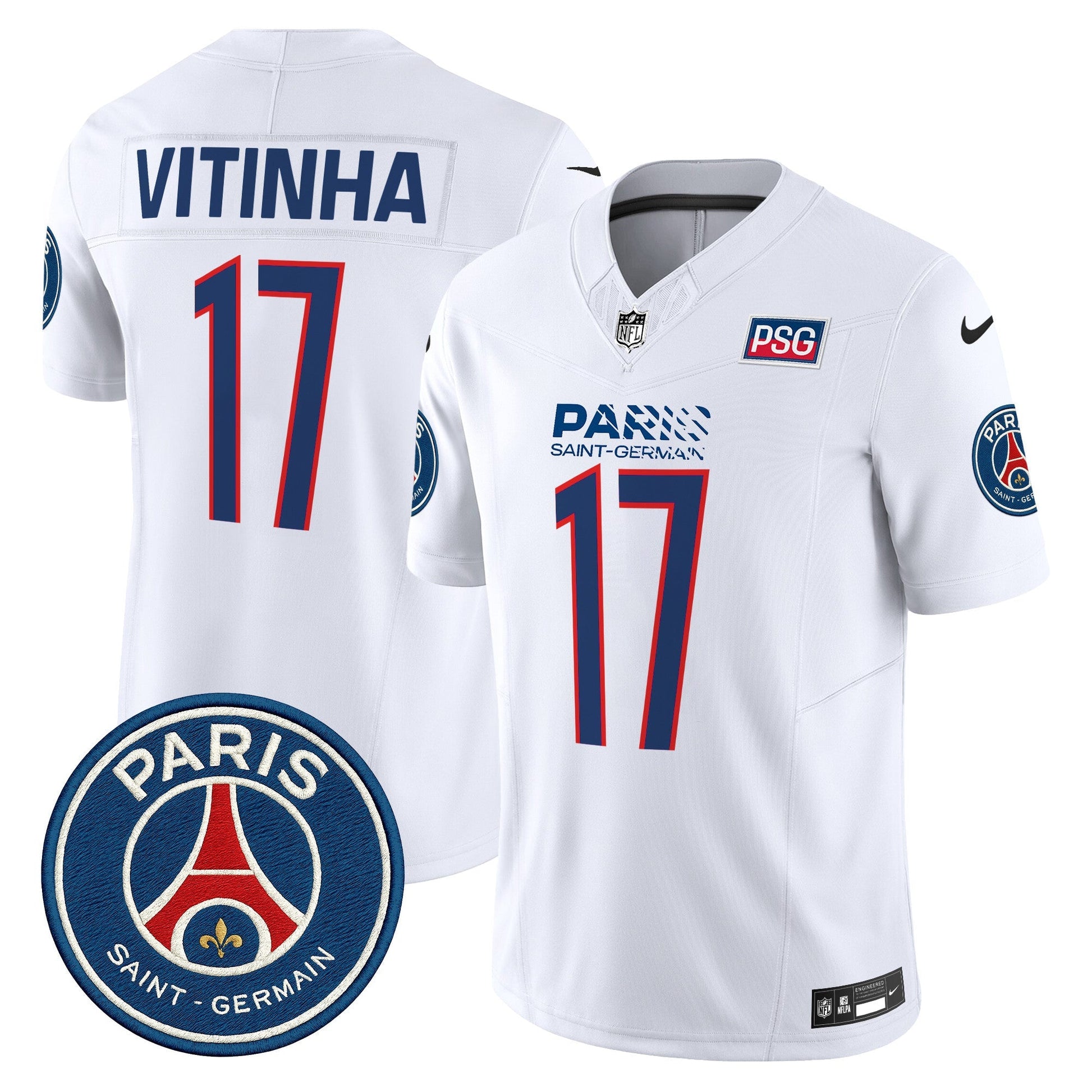 Men's Paris Saint-Germain 2025 Soccer x Football Vapor Limited Jersey - Stitched