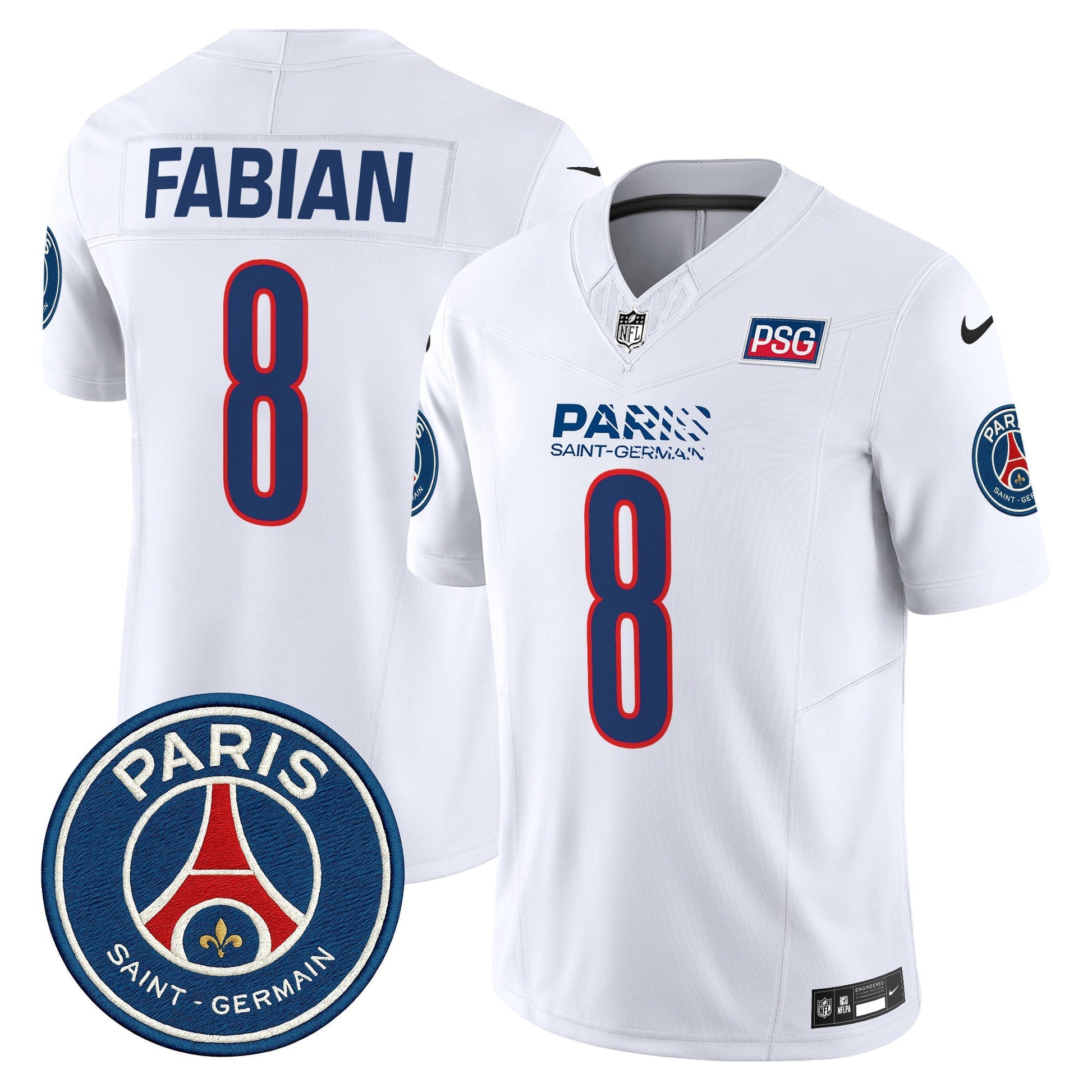 Men's Paris Saint-Germain 2025 Soccer x Football Vapor Limited Jersey - Stitched