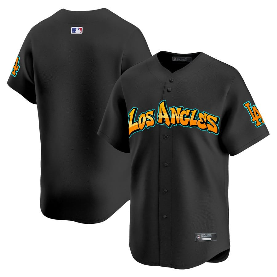 Men's Los Angeles Dodgers 'Graffiti Street Style Edition' Vapor Premier Limited Jersey - All Stitched