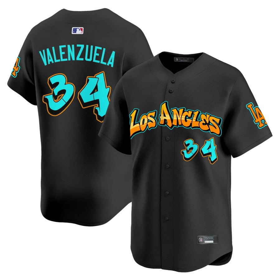 Men's Los Angeles Dodgers 'Graffiti Street Style Edition' Vapor Premier Limited Jersey - All Stitched