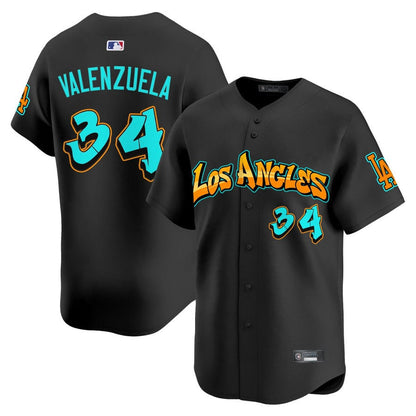 Men's Los Angeles Dodgers 'Graffiti Street Style Edition' Vapor Premier Limited Jersey - All Stitched