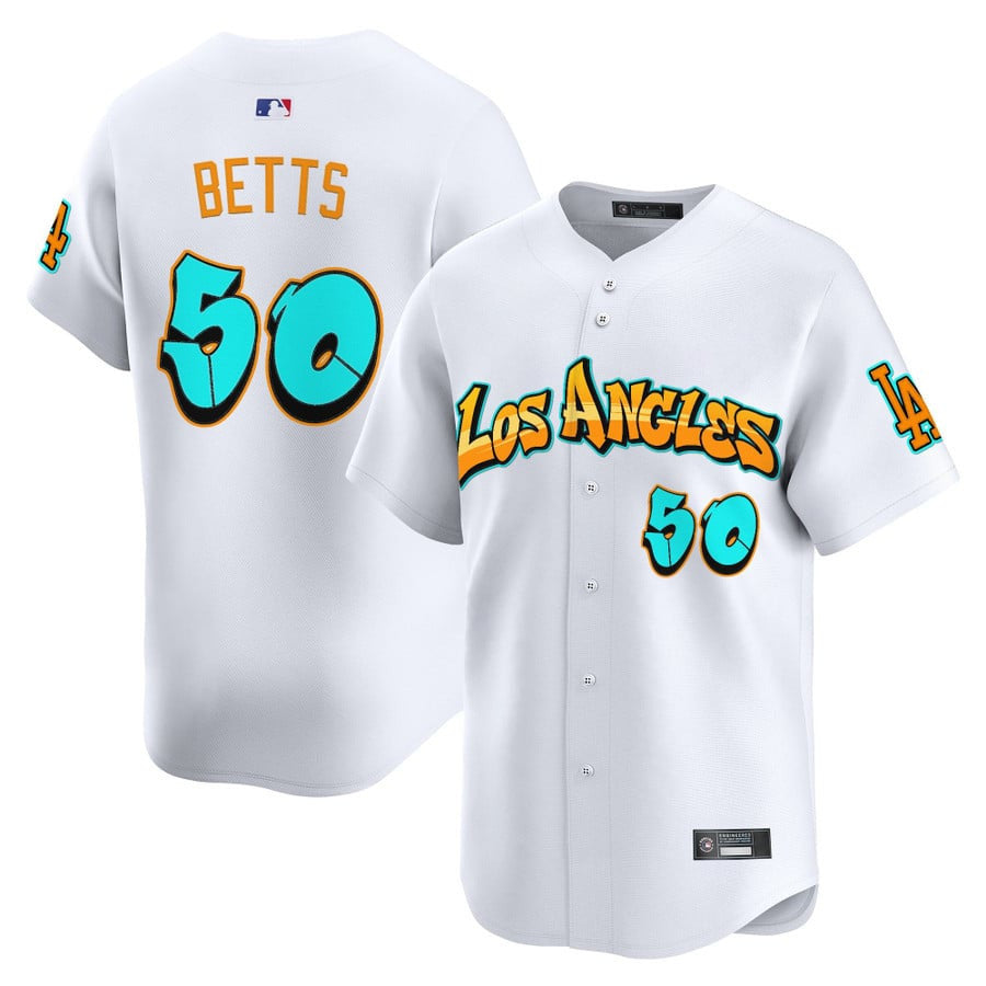 Men's Los Angeles Dodgers 'Graffiti Street Style Edition' Vapor Premier Limited Jersey - All Stitched