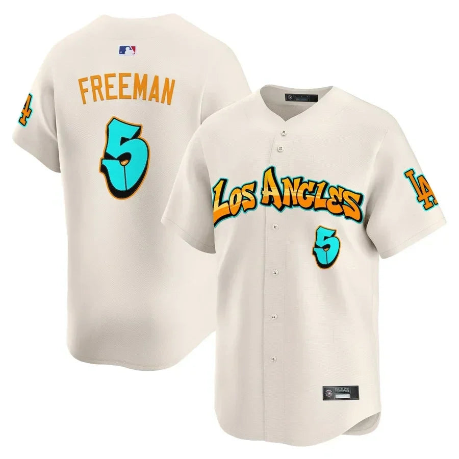 Men's Los Angeles Dodgers 'Graffiti Street Style Edition' Vapor Premier Limited Jersey - All Stitched