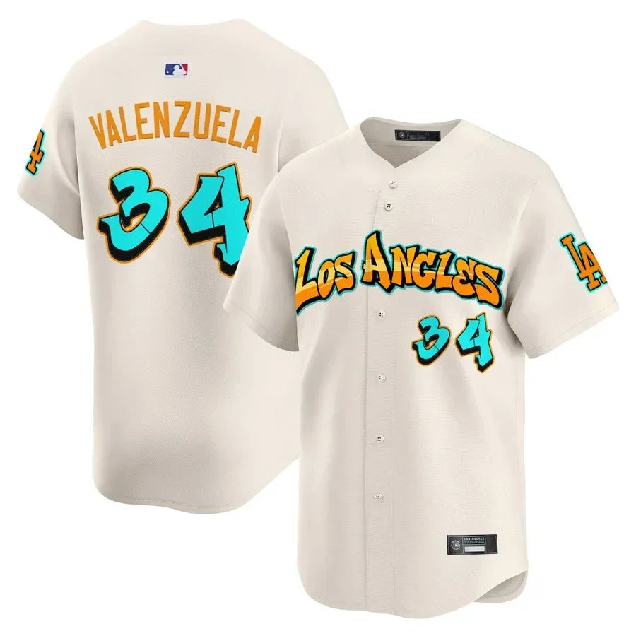 Men's Los Angeles Dodgers 'Graffiti Street Style Edition' Vapor Premier Limited Jersey - All Stitched