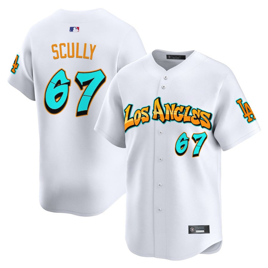 Men's Los Angeles Dodgers 'Graffiti Street Style Edition' Vapor Premier Limited Jersey - All Stitched