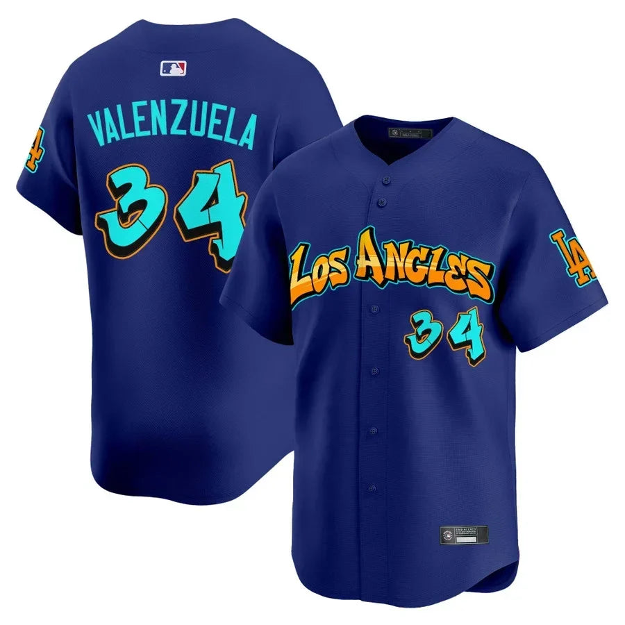 Men's Los Angeles Dodgers 'Graffiti Street Style Edition' Vapor Premier Limited Jersey - All Stitched