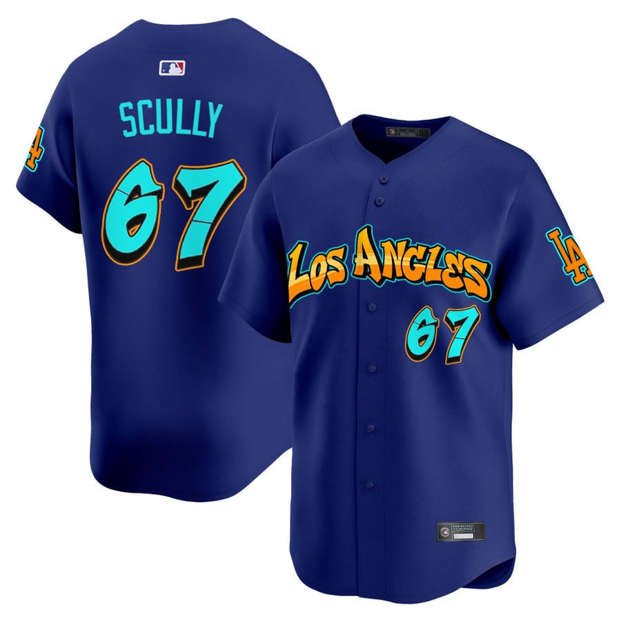 Men's Los Angeles Dodgers 'Graffiti Street Style Edition' Vapor Premier Limited Jersey - All Stitched
