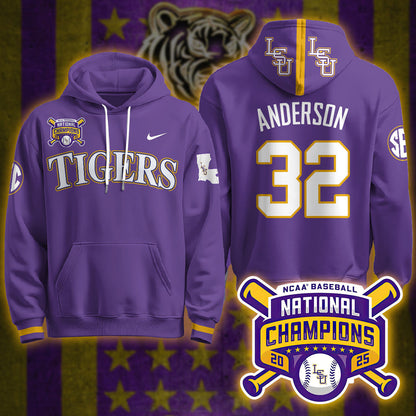 LSU Tigers 2025 World Series Champions Limited Hoodie - All Stitched