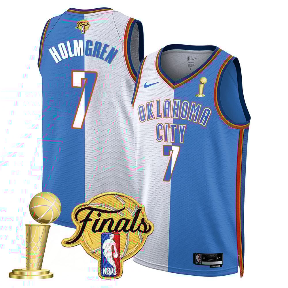 Men's Oklahoma City Thunder 2024-25 Champions Jersey - All Stitched