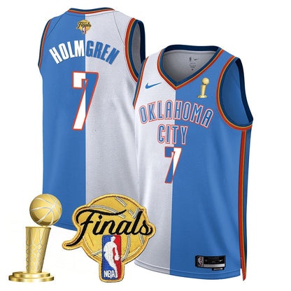 Men's Oklahoma City Thunder 2024-25 Champions Jersey - All Stitched