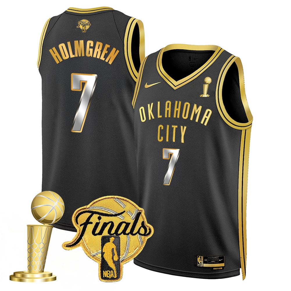 Men's Oklahoma City Thunder 2024-25 Champions Jersey - All Stitched