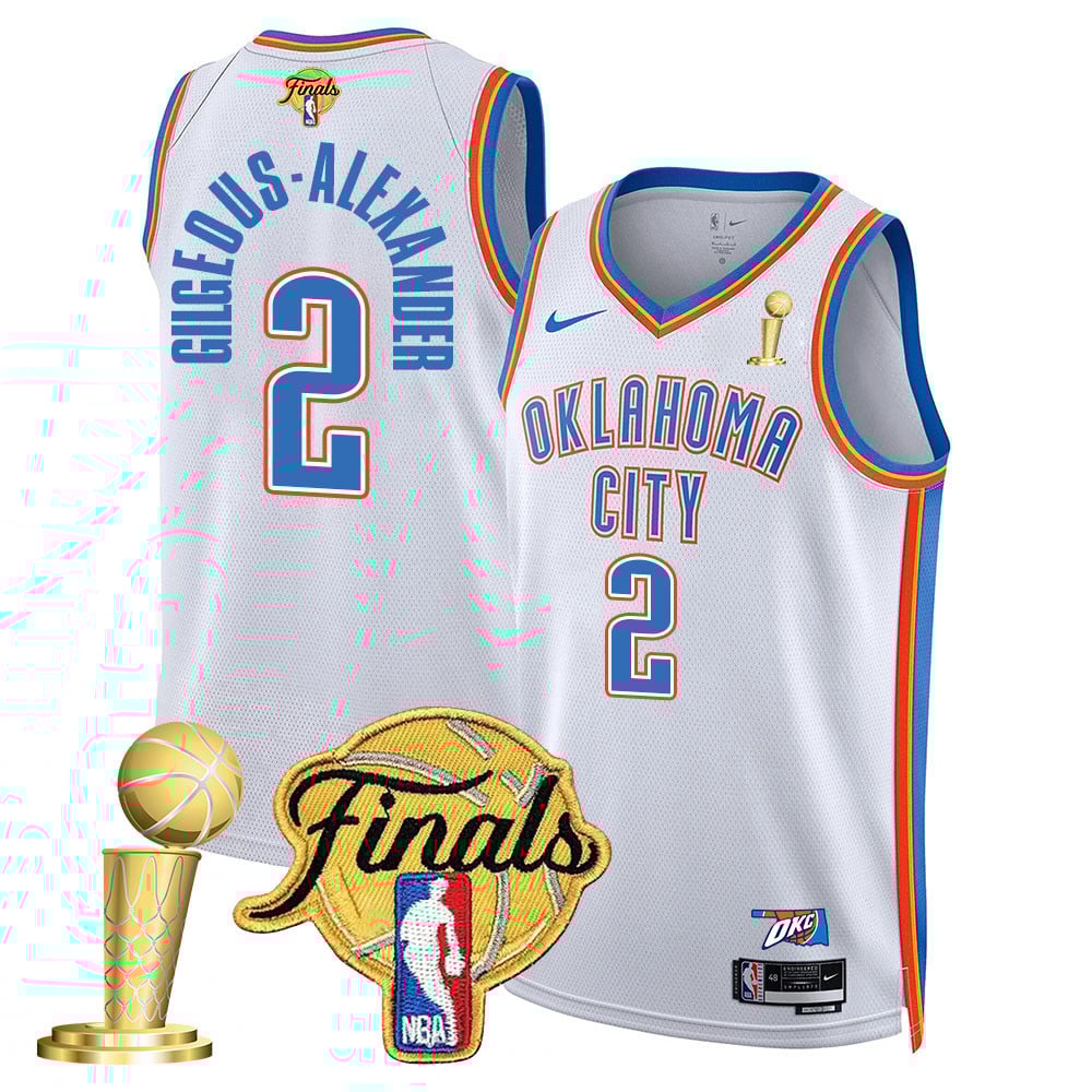 Men's Oklahoma City Thunder 2024-25 Champions Jersey - All Stitched