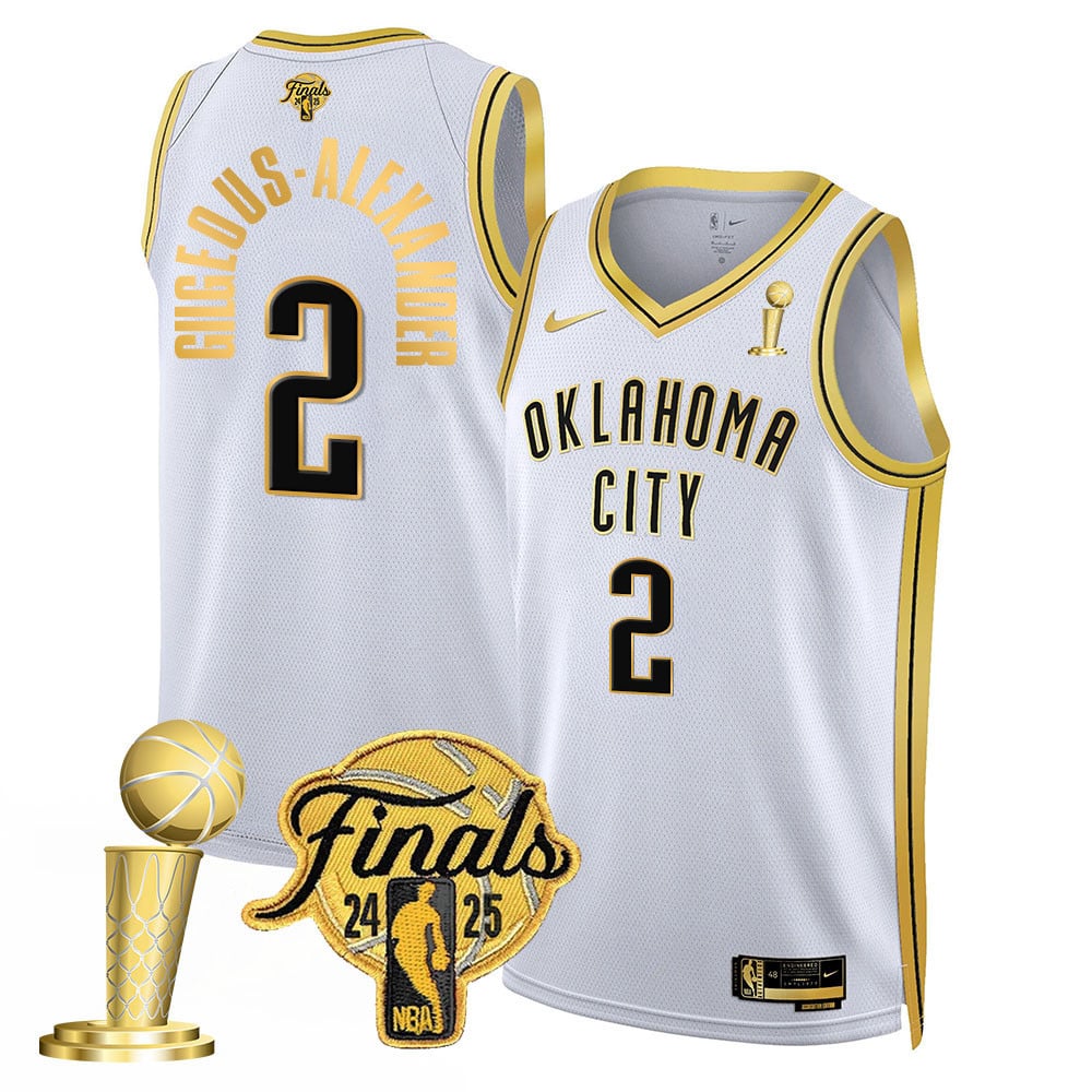 Men's Oklahoma City Thunder 2024-25 Champions Jersey - All Stitched