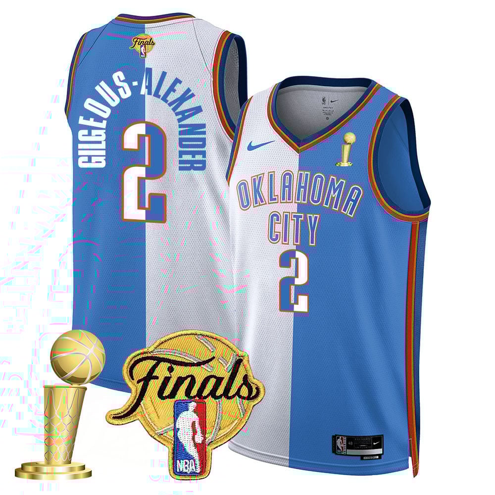 Men's Oklahoma City Thunder 2024-25 Champions Jersey - All Stitched