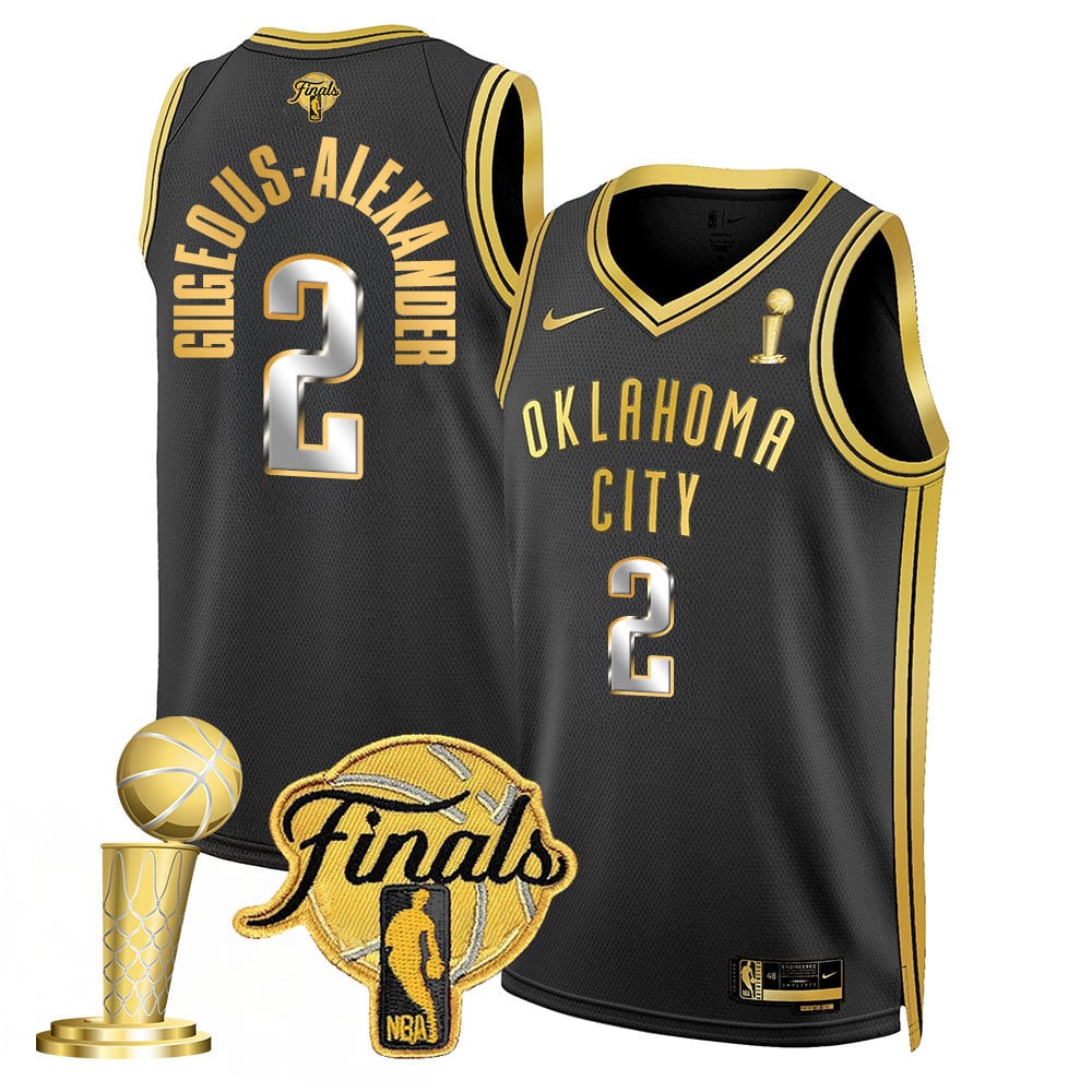 Men's Oklahoma City Thunder 2024-25 Champions Jersey - All Stitched